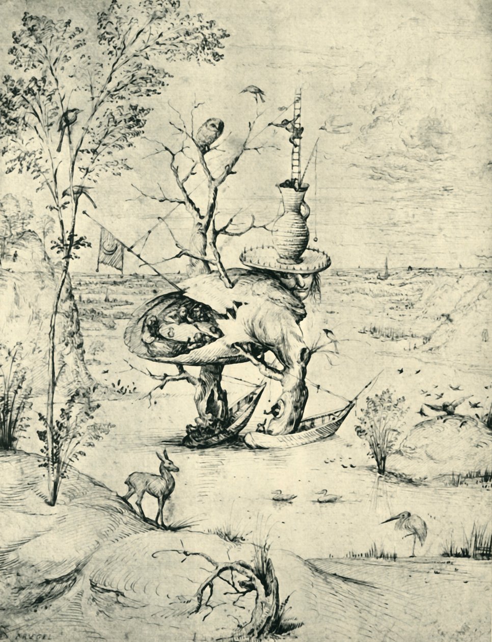 The Tree-Man، c1505، 1943. بواسطة هيرونيموس بوش
