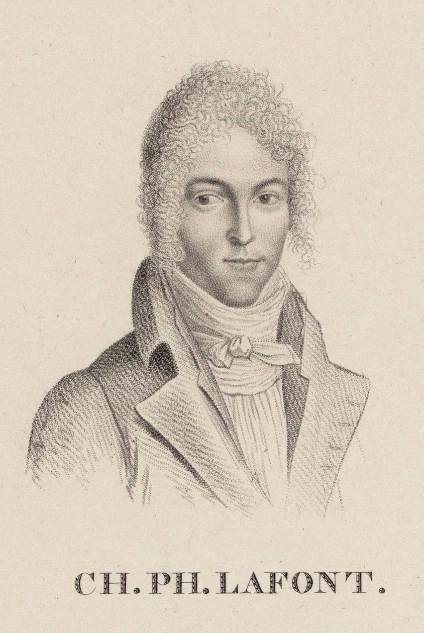 صورة لعازف الكمان والملحن تشارلز فيليب لافونت 1781-1839. بواسطة هيلير ليدرو