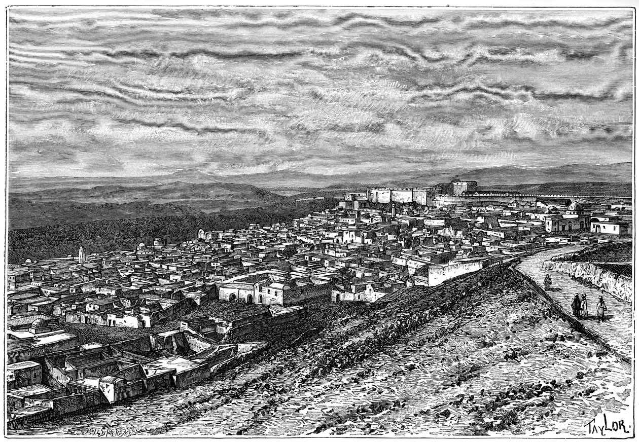 View of El Kef, Tunisia, c1890 بواسطة هيلديبراند