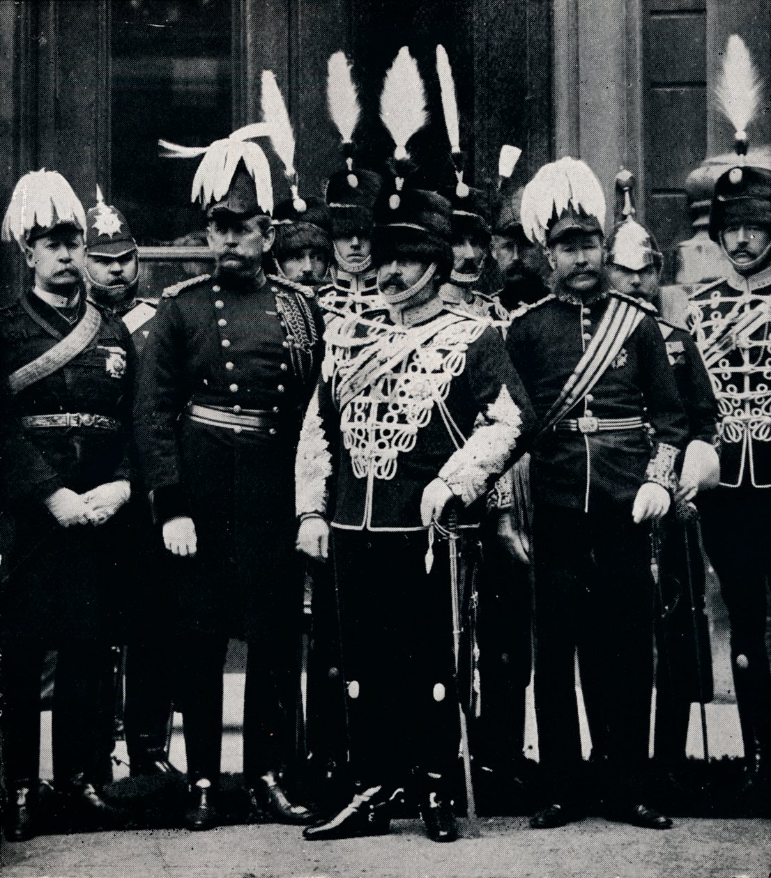 الملك إدوارد السابع المستقبلي ضباط كوينز أون أوكسفوردشاير هارسز ، 1897 1911 بواسطة التلال والساوندرز