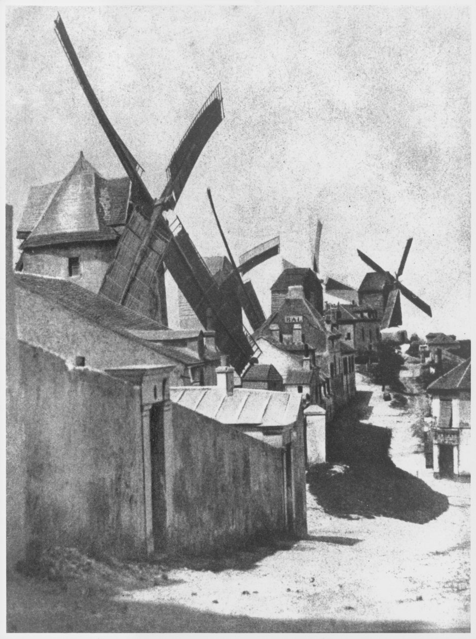 طواحين الهواء في مونتمارتر ، ج. 1870 بواسطة هيبوليت بايارد