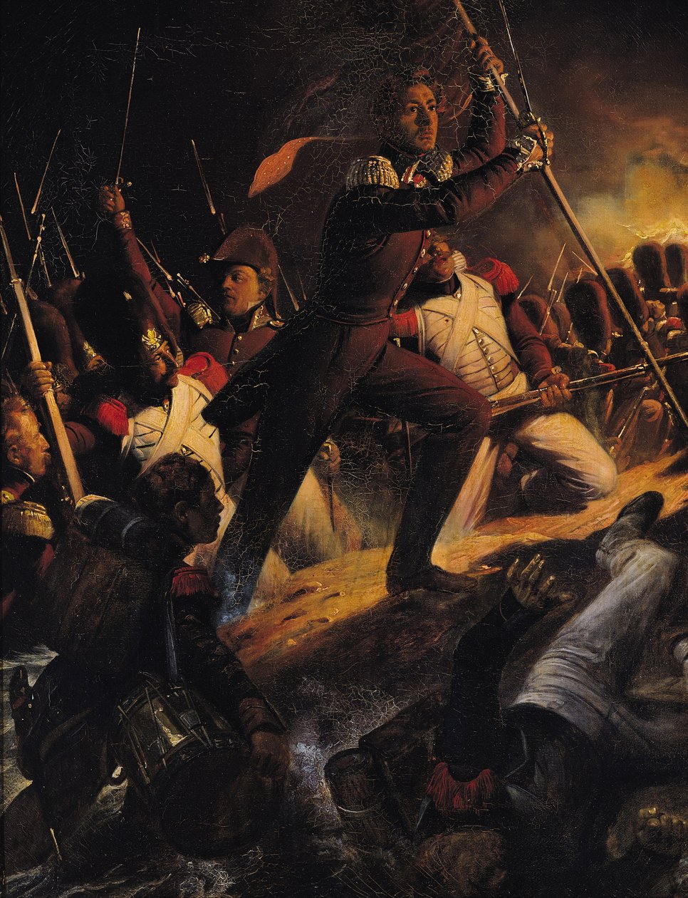 تشارلز أميدي ألبرت دي سافوي ، الأمير دي كارينيان (1798-1849) قيادة الهجوم على حصار تروكاديرو ، 31 أغسطس 1823 ، 1828 بواسطة هيبوليت ديلاروش