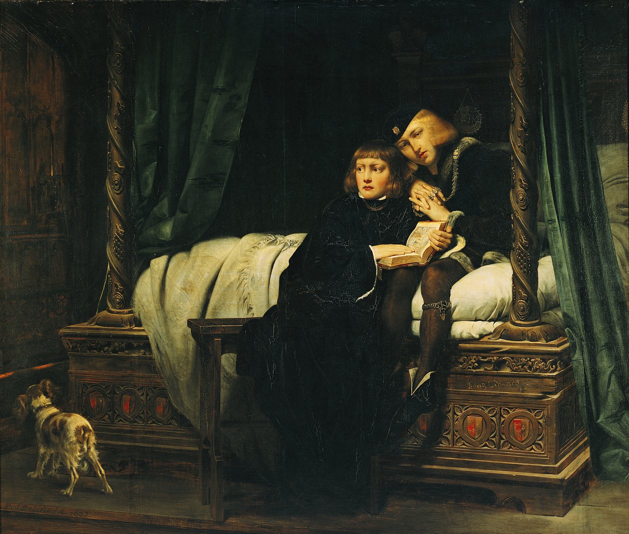 إدوارد الخامس (1470-1483) وريتشارد ، دوق يورك في البرج (Les Enfants d&39;Edouard) 1830 (انظر 61867 للحصول على نسخة 1831 في مجموعة والاس) بواسطة هيبوليت ديلاروش