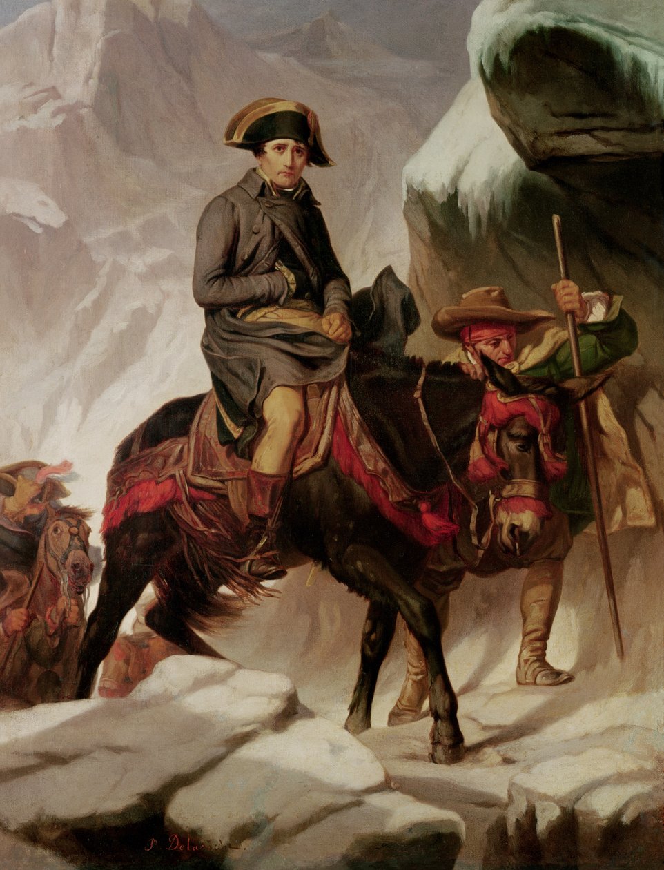 نابليون بونابرت (1769-1821) يعبر جبال الألب بواسطة هيبوليت ديلاروش