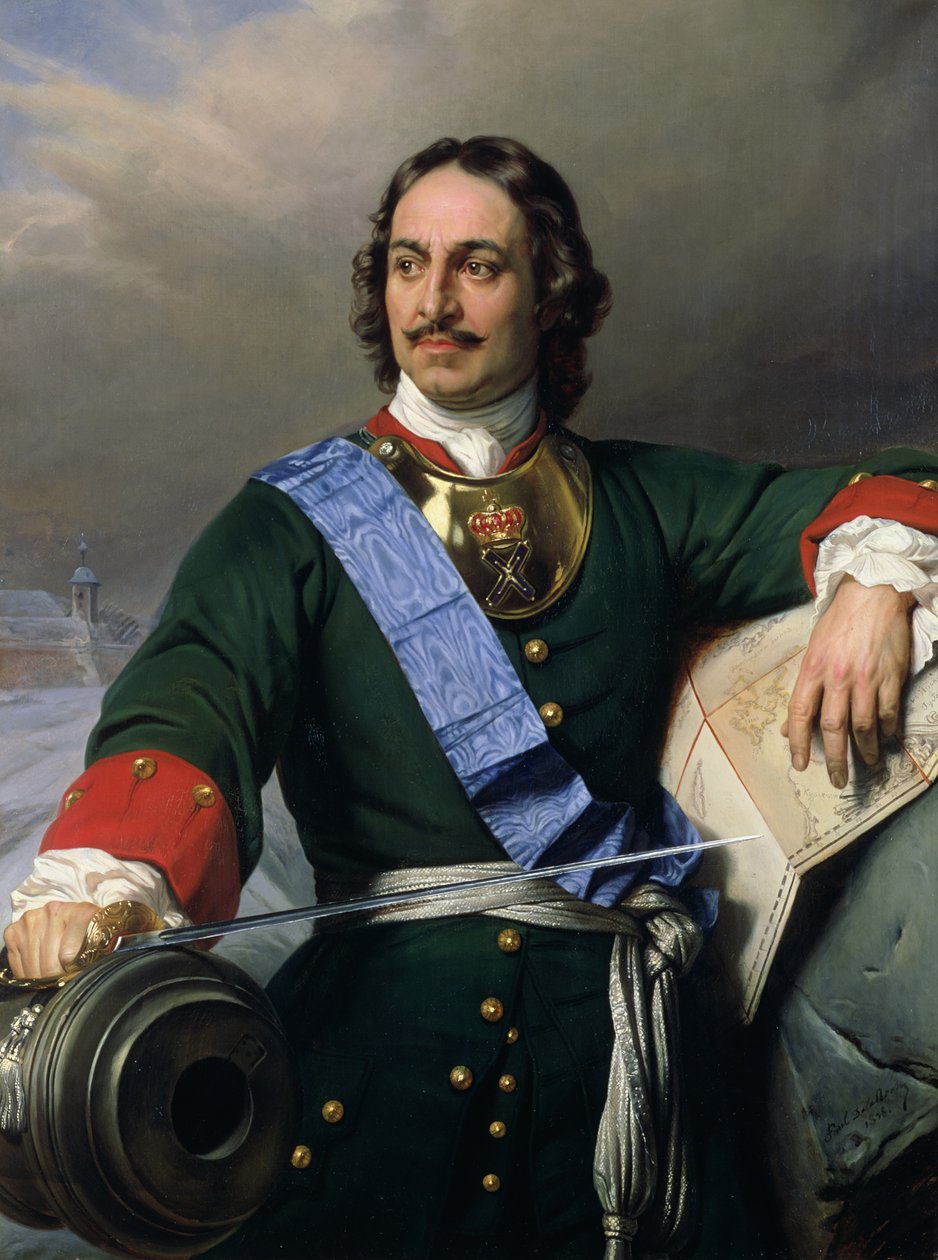 بطرس الأول الكبير (1672-1725) 1838 (انظر أيضًا 144528) بواسطة هيبوليت ديلاروش