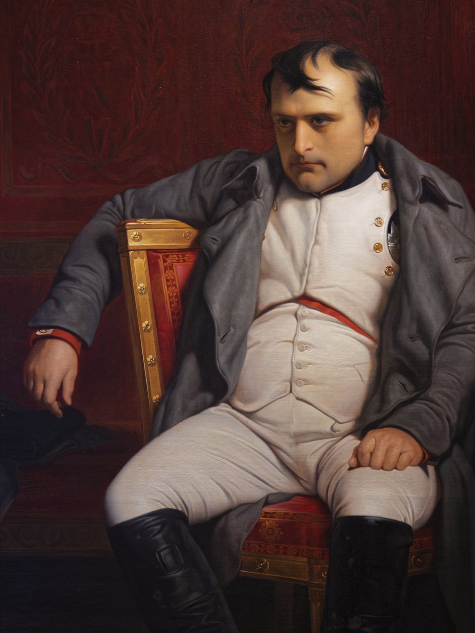 Napoleon I at Fontainebleau, 31st March 1814, detail بواسطة بول ديلاروش