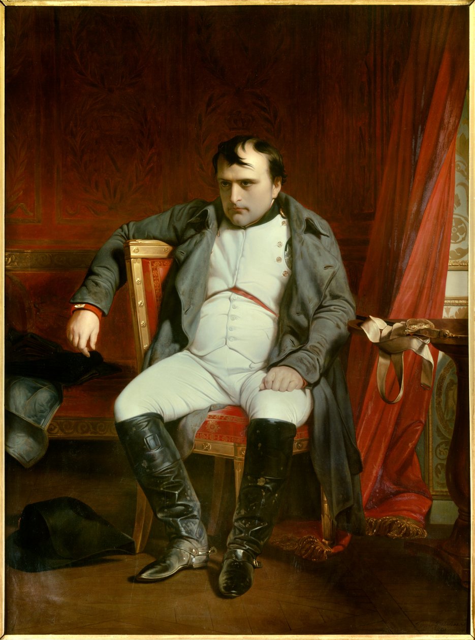 صورة لنابليون الأول في فونتينبلو في 31/3/1814 (1840 زيت على قماش) بواسطة بول ديلاروش