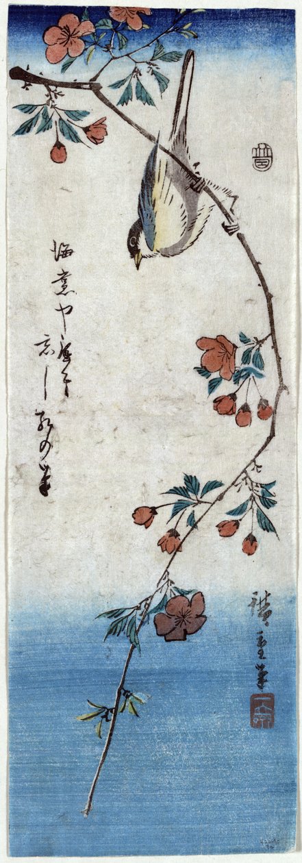 Kaido ni Shokin (Small Bird on a Branch of Kaidozakura) بواسطة Utagawa Hiroshige