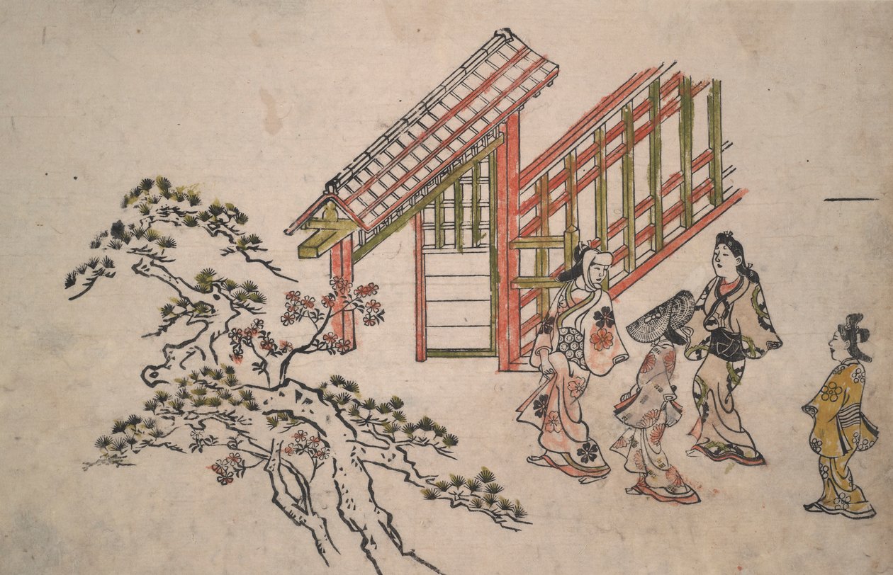 بالقرب من بوابة Yoshiwara الجديدة بواسطة هيشيكاوا مورونوبو