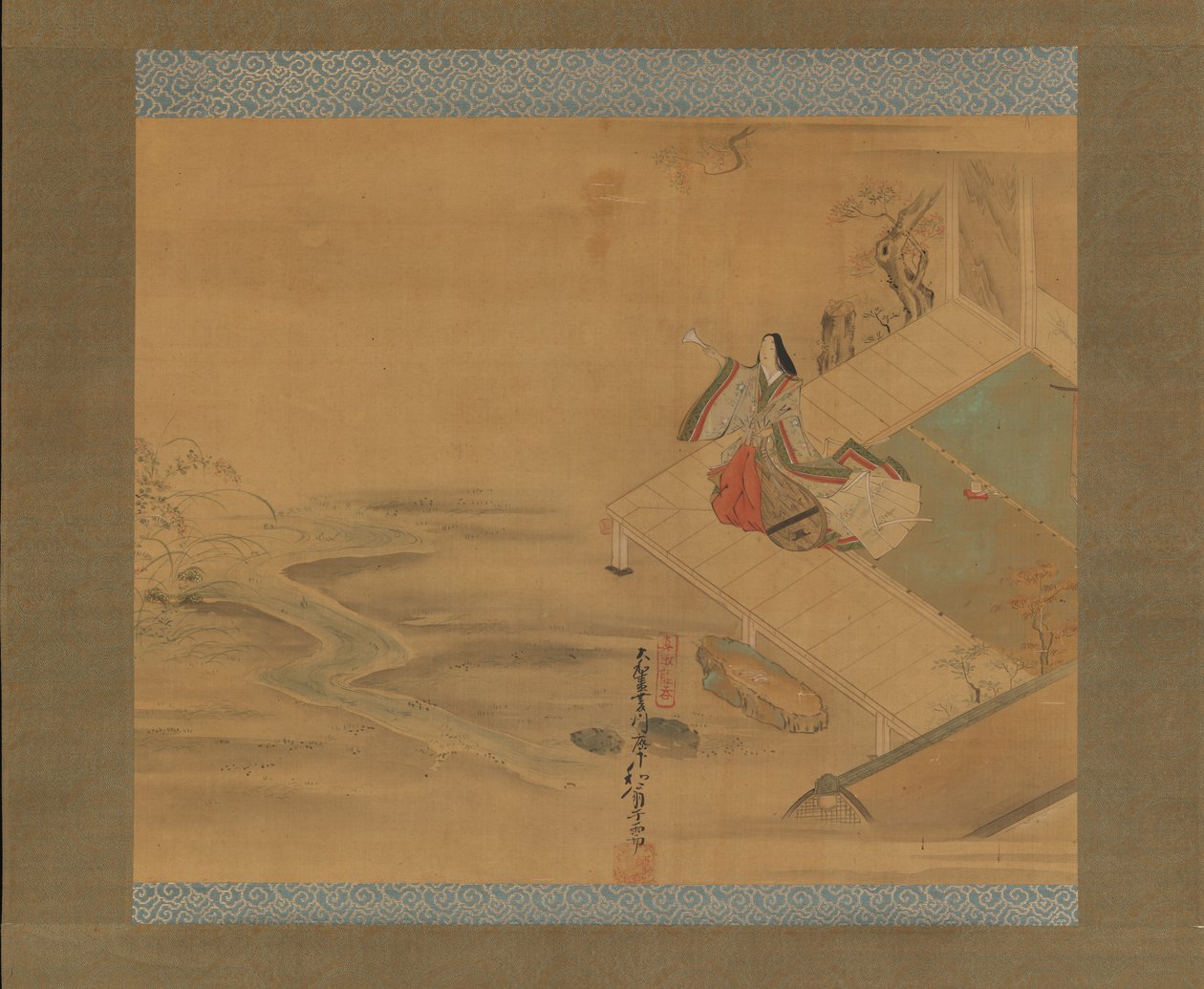 الأميرة أوجيمي من فيلم Bridge Maiden Hashihime ... ، أوائل القرن الثامن عشر. بواسطة هيشيكاوا واو