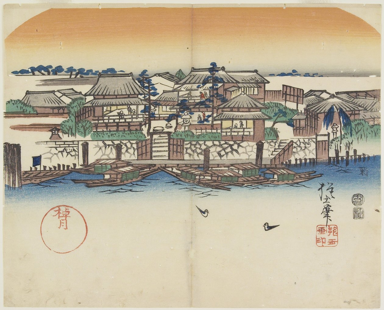 (نزل القوارب) ، 1841 بواسطة Hogyoku
