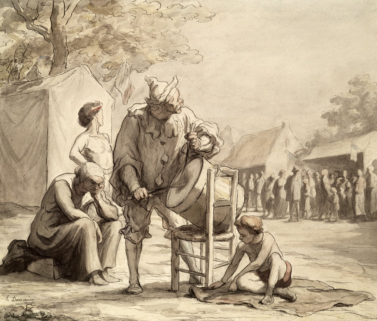 البهلوانات في المعرض c.1865-69 بواسطة الشرف دومييه