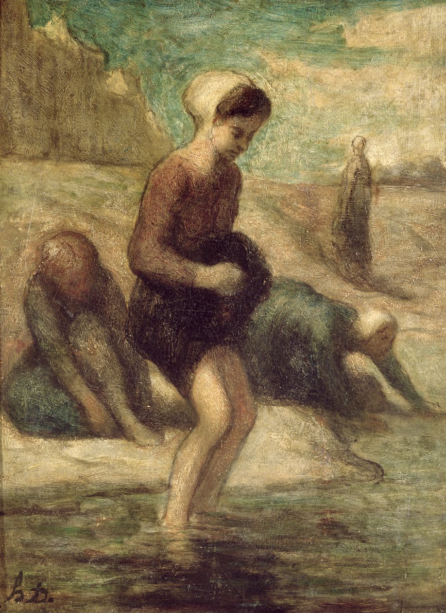 على حافة الماء ، c.1849-53 بواسطة الشرف دومييه