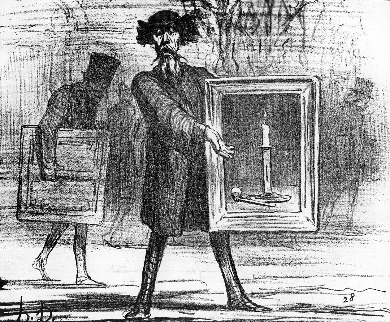 &39;Ignoramuses ....... لقد رفضوا هذا!&39; ، كاريكاتير من مجلة &39;Charivari&39; ، 6 أبريل 1859 بواسطة الشرف دومييه