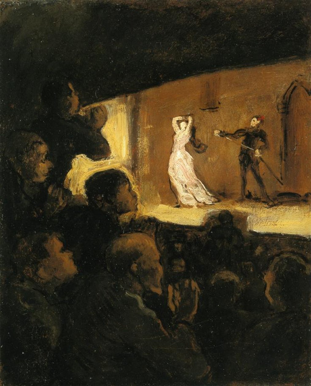 في المسرح ، 1860-1864 بواسطة الشرف دومييه