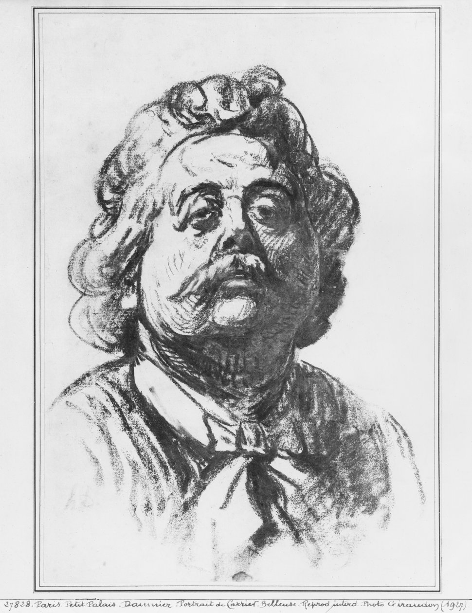 صورة النحات ألبرت إرنست كاريير - بيلوز ، 1863 (فحم على ورق) بواسطة الشرف دومييه