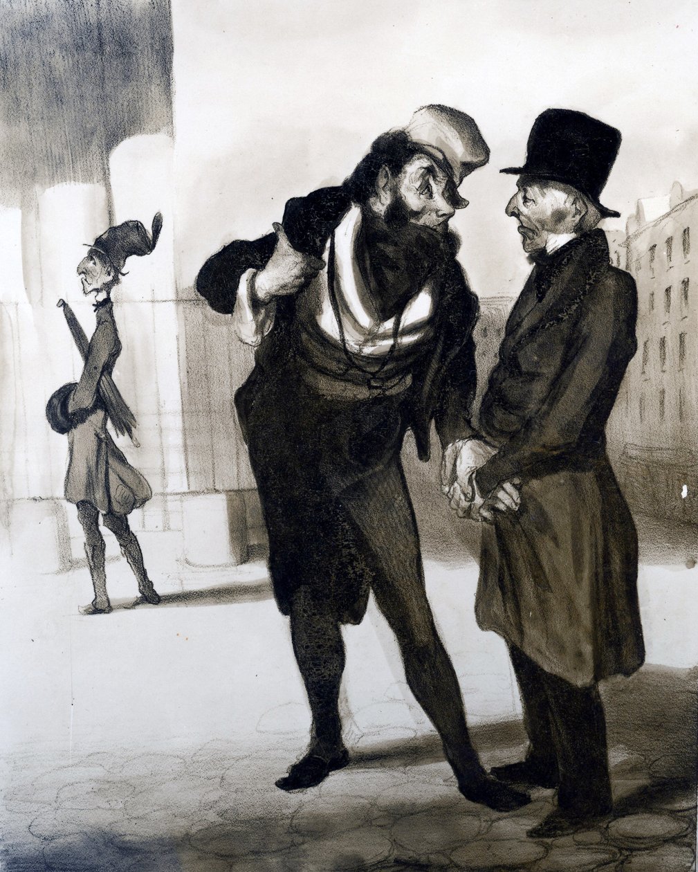 وكيل أعمال روبرت ماكايير ، صورة توضيحية من "لو شاريفاري" 1840 (الطباعة الحجرية) بواسطة الشرف دومييه