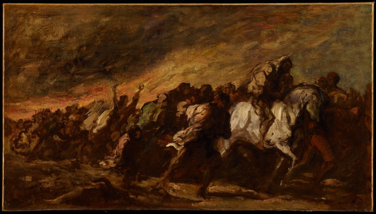 الهاربون ، c.1868 بواسطة الشرف دومييه