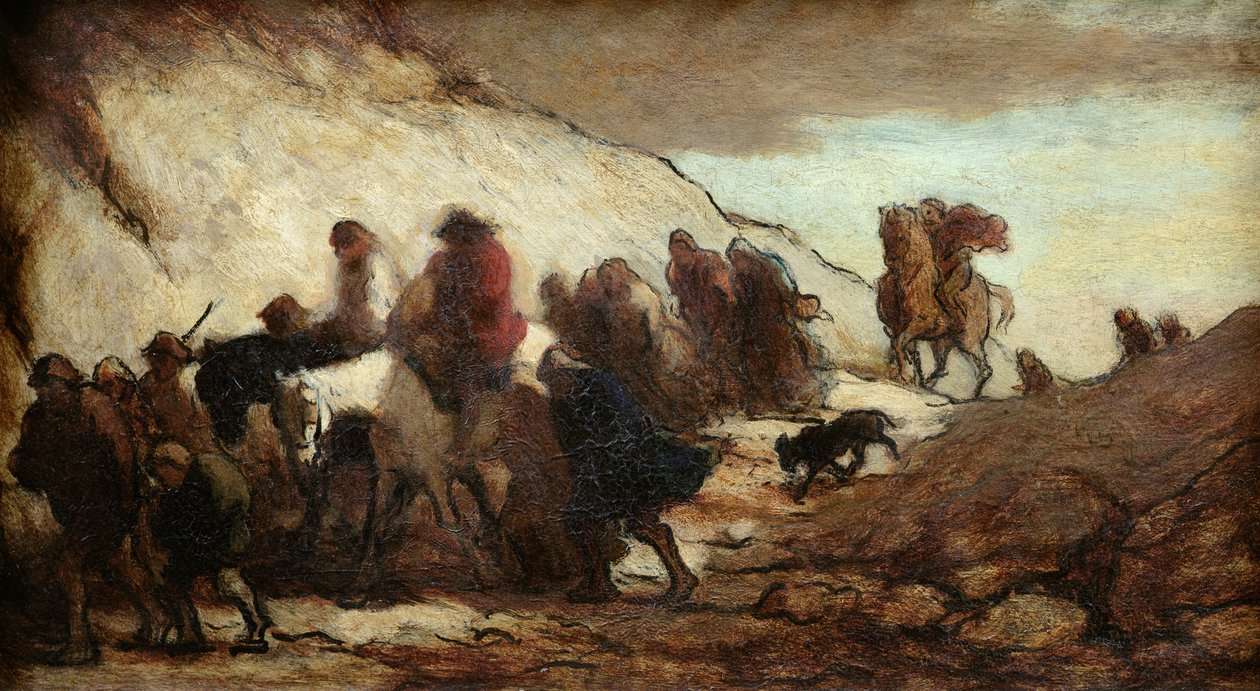 الهاربون أم المغتربون ، 1849-50 بواسطة الشرف دومييه