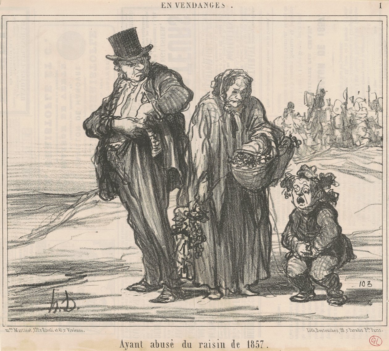 بعد أن أساءوا استخدام عنب 1857 بواسطة الشرف دومييه