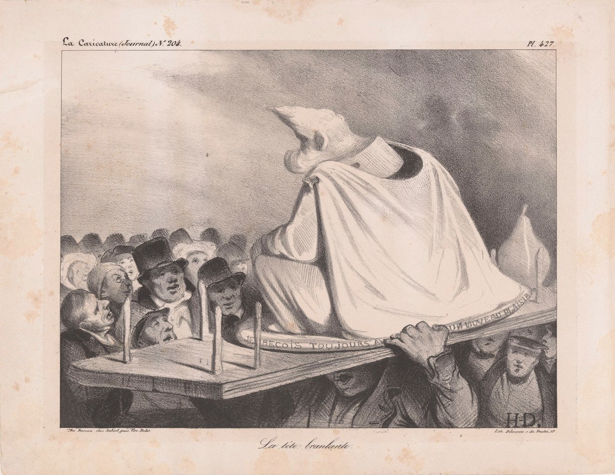 رسم كاريكاتوري للويس فيليب الأول 1773-1850 ، ملك فرنسا ، 1834. بواسطة الشرف دومييه
