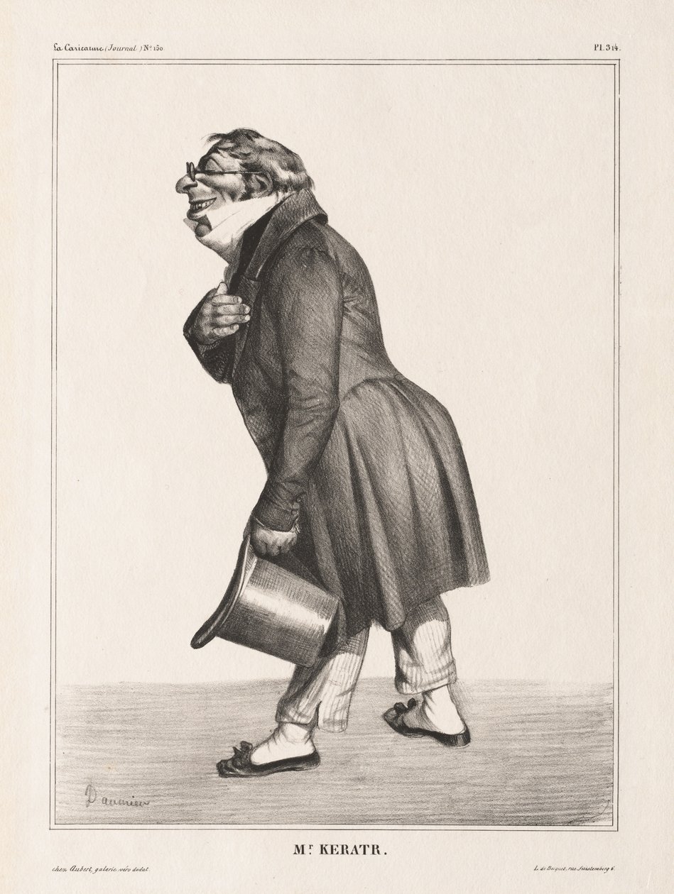 La Caricature، Pl. 314 ، كومت دي. قطار 1833. بواسطة الشرف دومييه