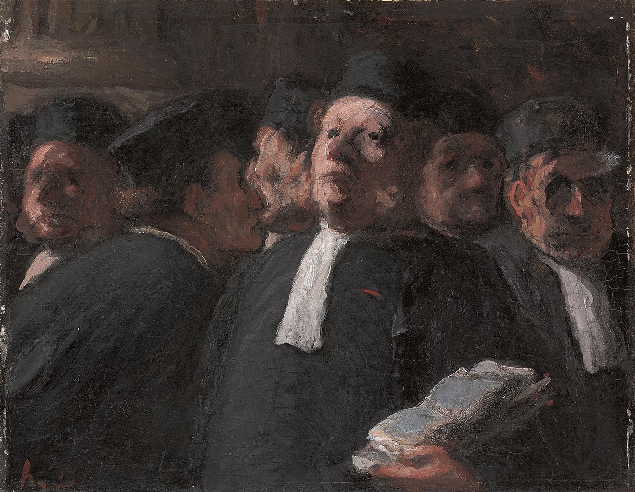 The Salle des Pas-perdus في قصر العدل ، بواسطة الشرف دومييه