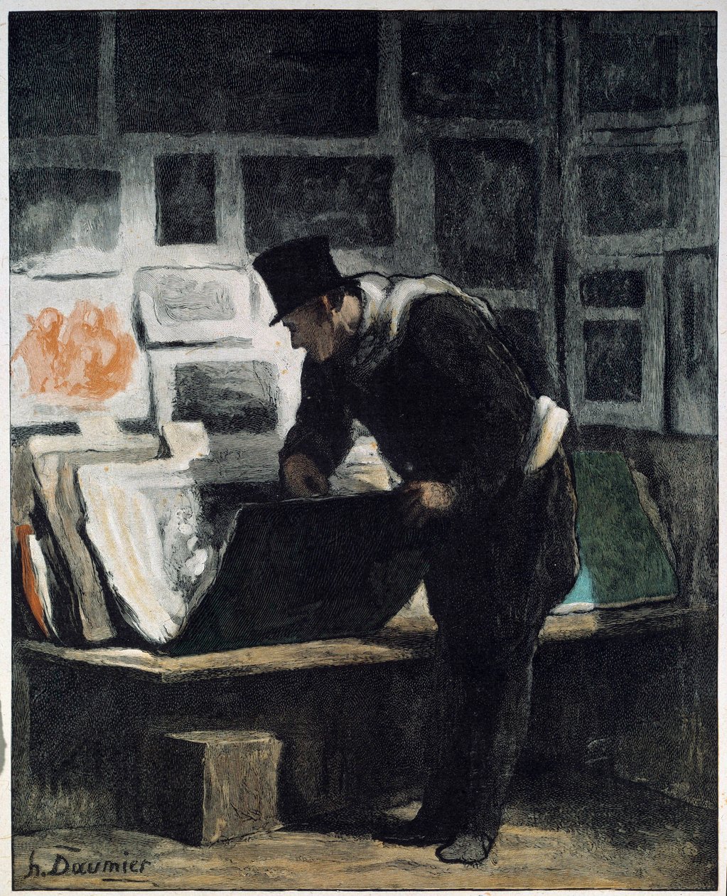 مطبوعات L "الهواة د" رسم بواسطة Honore Daumier بواسطة الشرف دومييه