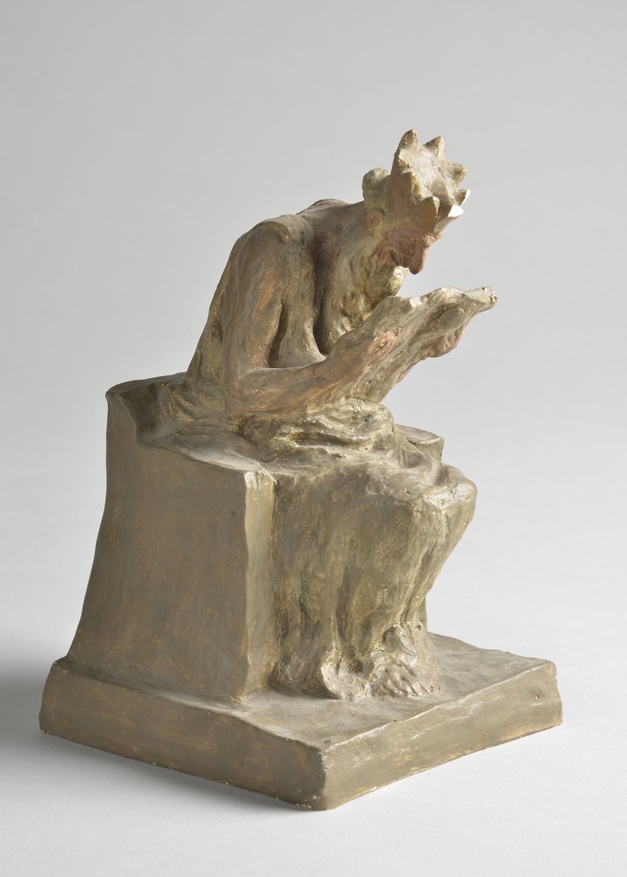 نحت الملك مينوس من قبل هونور دومير (1808-1879) الشمس 10.5x11.5x18.5 سم متحف فنون الجمال - باليس لونج تشامب مرسيليا بواسطة الشرف دومييه