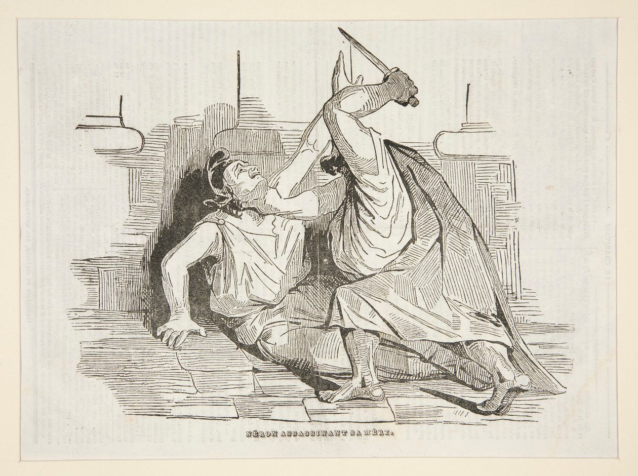 نيرو يقتل والدته ، من تشريفاري 9 أبريل 1834 بواسطة الشرف دومييه