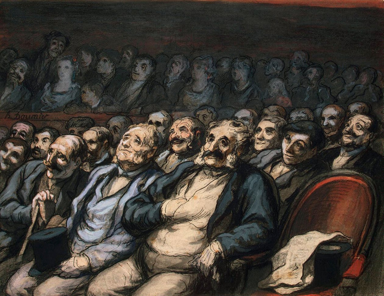 مقعد الأوركسترا ، 1856-1858. بواسطة الشرف دومييه