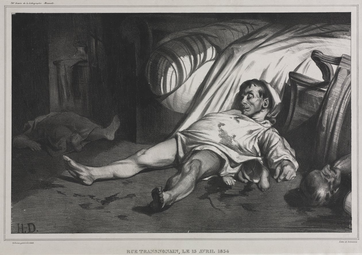 Rue Transnonain ، 15 أبريل 1834 ، 1834. بواسطة الشرف دومييه