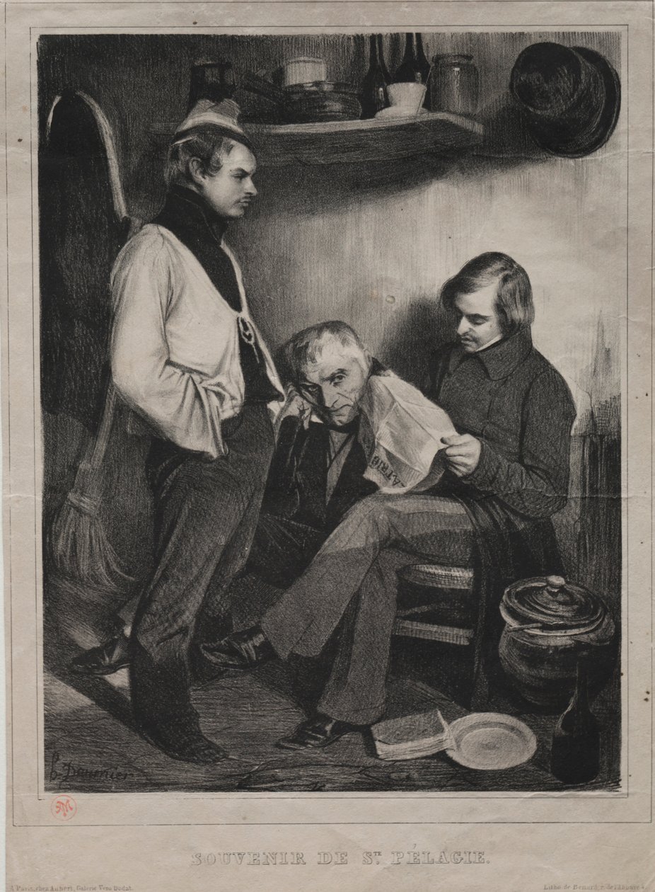 تذكار السجن من قبل سانت. بيلاجي ، 1834. بواسطة الشرف دومييه