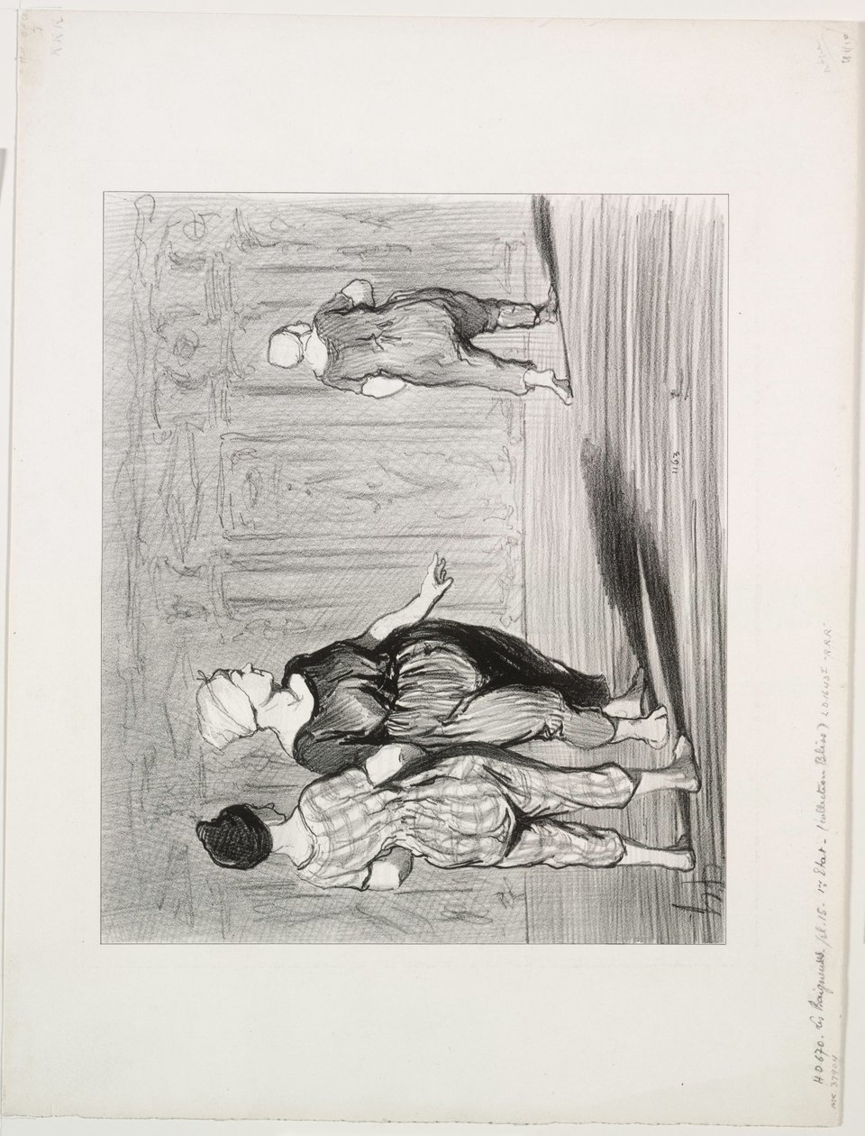 The Bathers ، اللوحة 15: إنها مرة أخرى ، أزياء جميلة ، Madame Coquardeau !، 1847. بواسطة الشرف دومييه