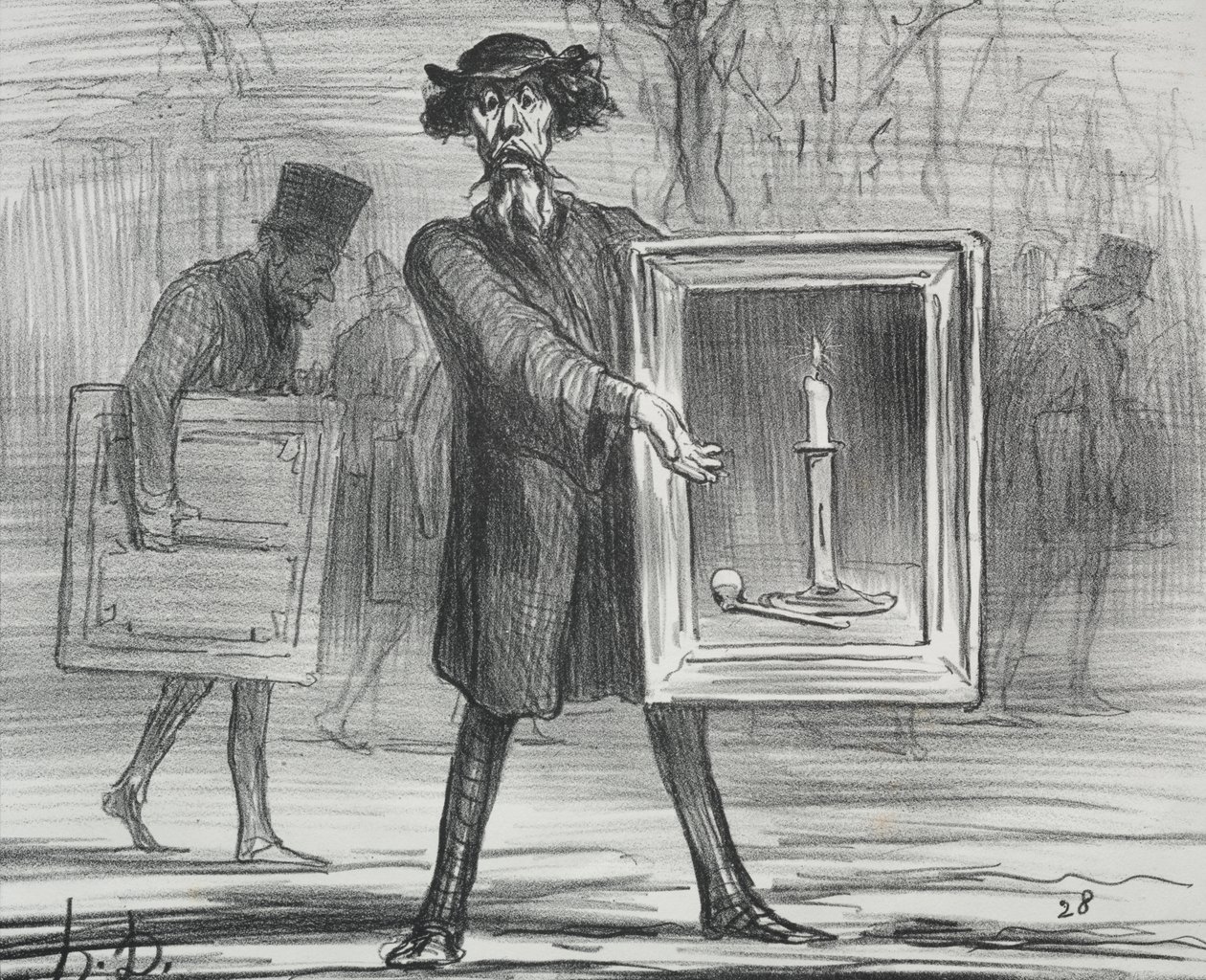 معرض 1859 (اللوحة 1): لقد رفضوا هذا الجهل! بواسطة الشرف دومييه