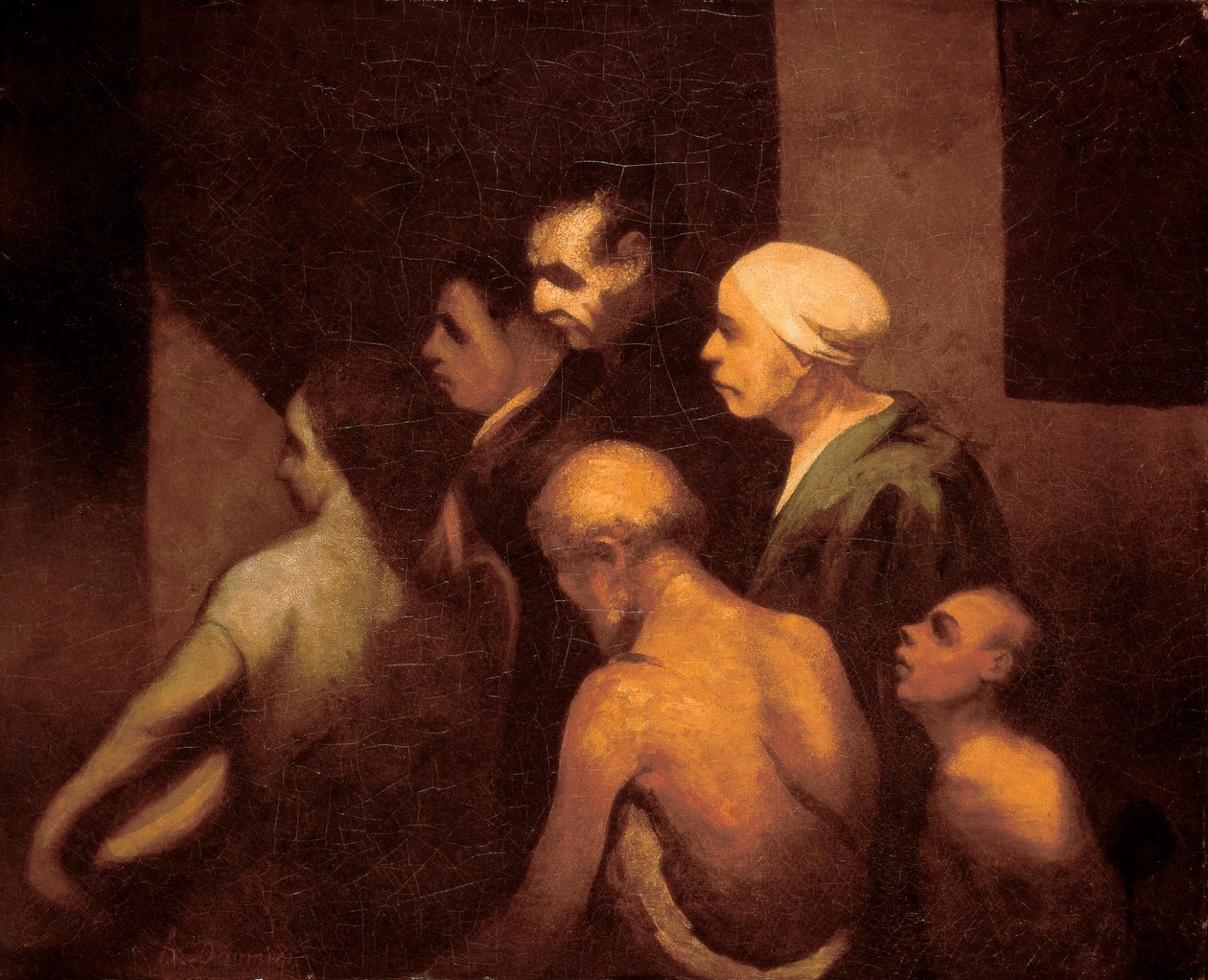 "المتسولون" لوحة بقلم هونوره دومير (1808-1879) ، حوالي 1843 بواسطة الشرف دومييه