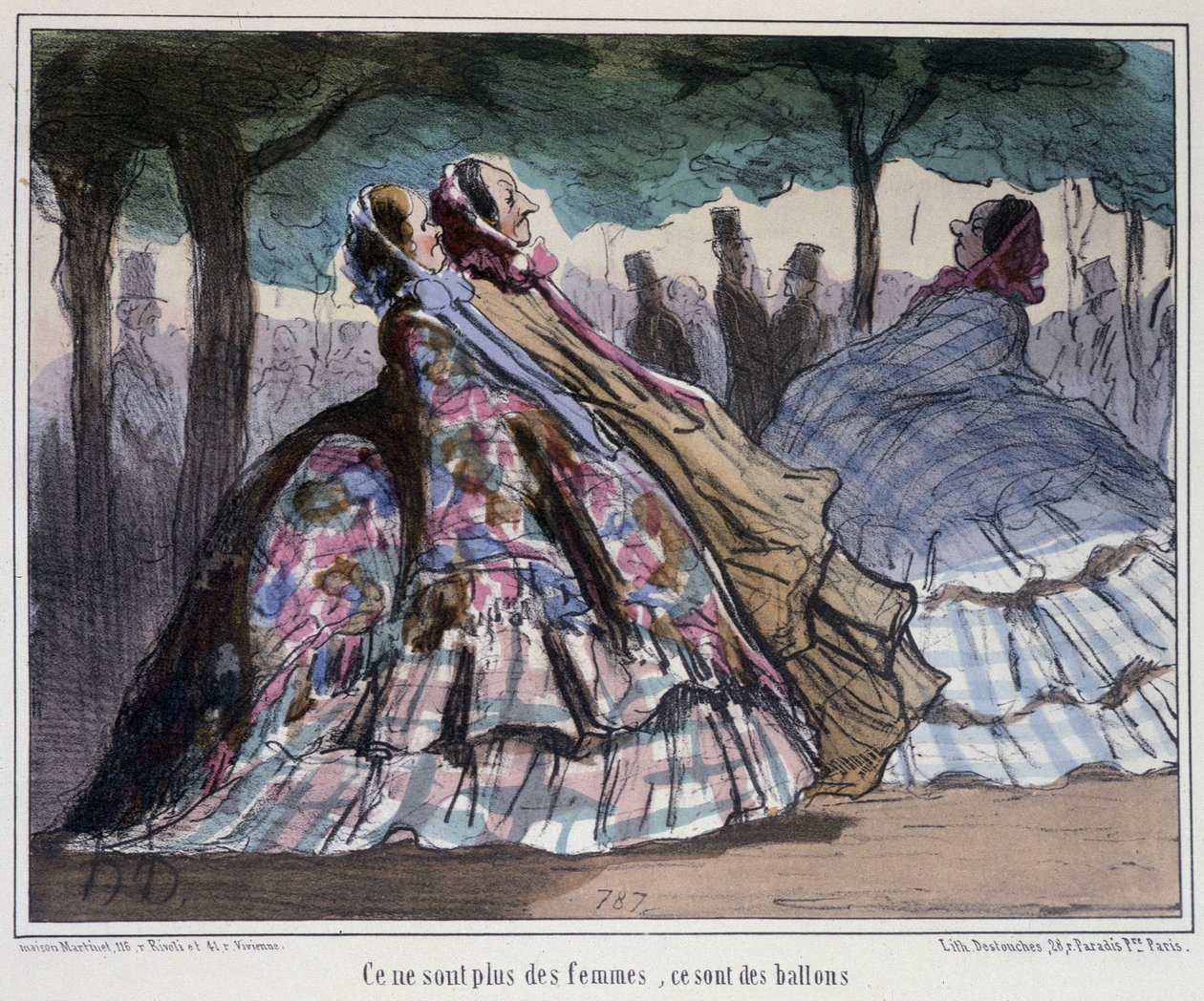 إنهم ليسوا نساء ، إنهم بالونات - بواسطة Daumier بواسطة الشرف دومييه