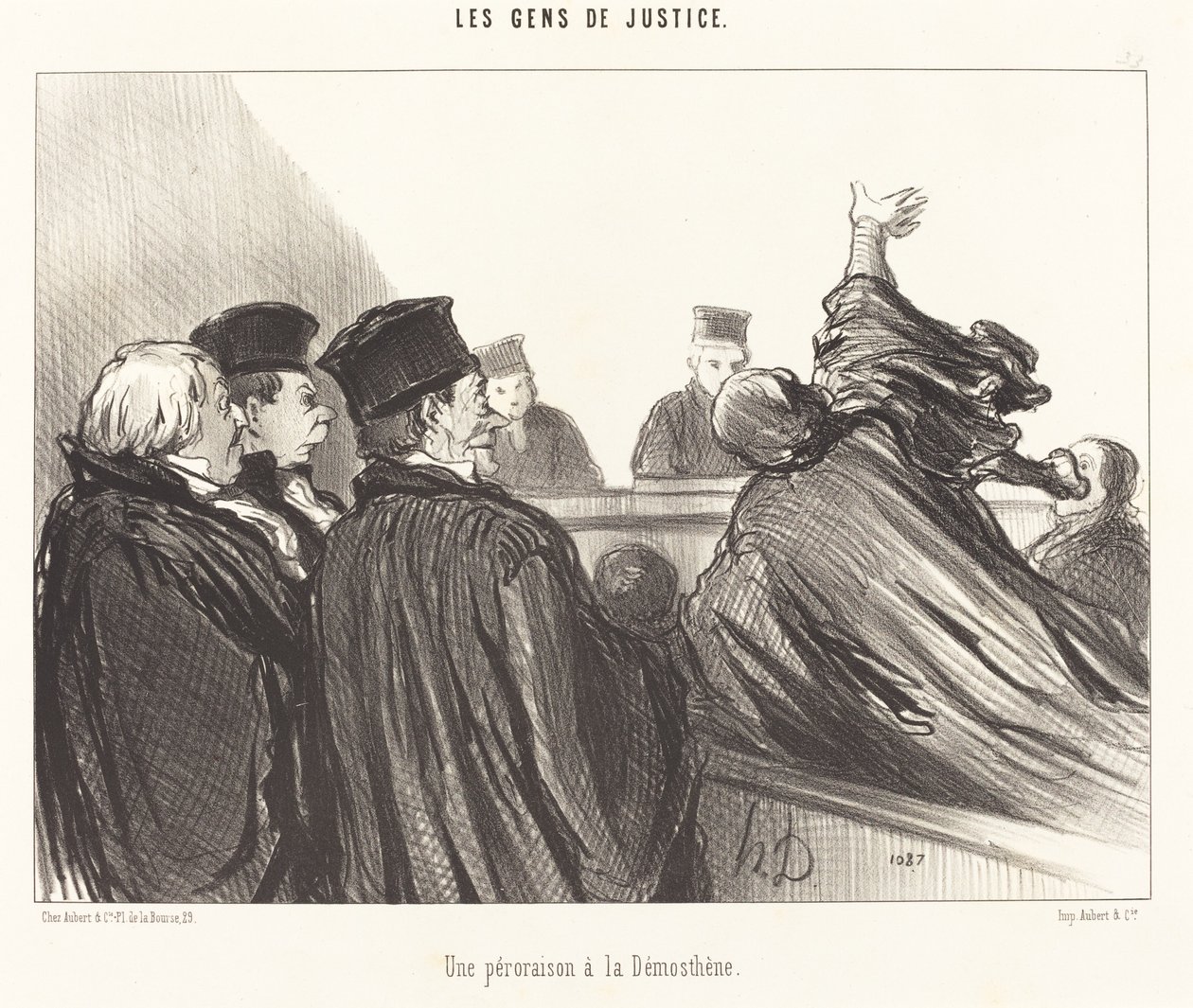 A Peroration a la Demosthenes بواسطة الشرف دومييه