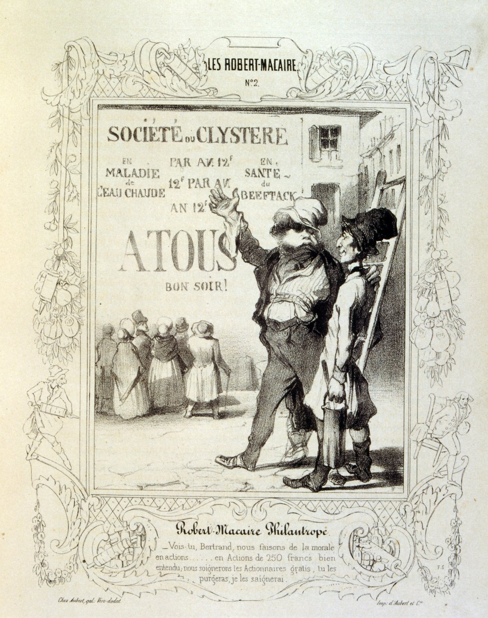 illustrations about ideas and legends Philipon under the title Les Cent and Robert Macaire بواسطة الشرف دومييه