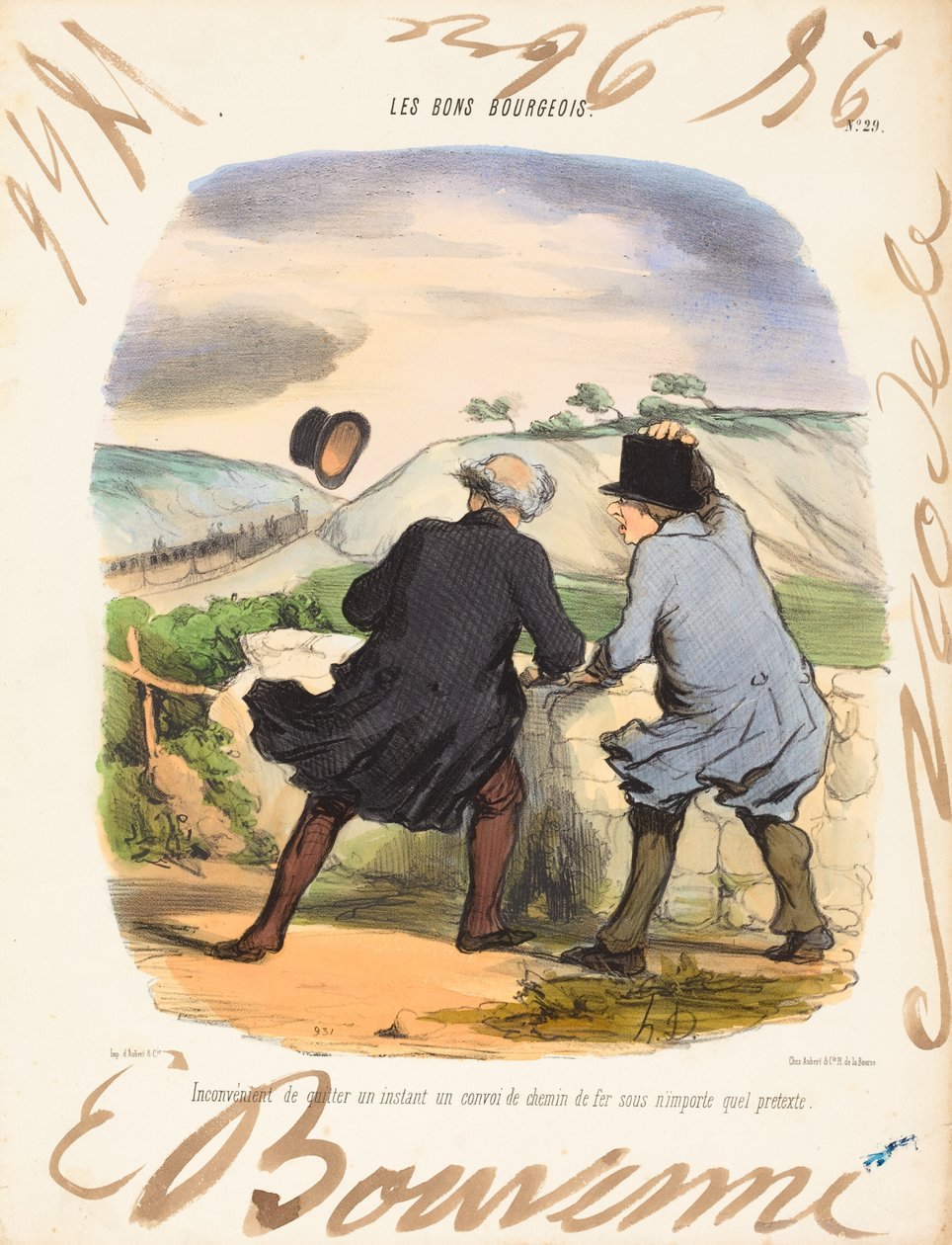 مساوئ المغادرة بواسطة Honoré Daumier و Edouard Bouvenne