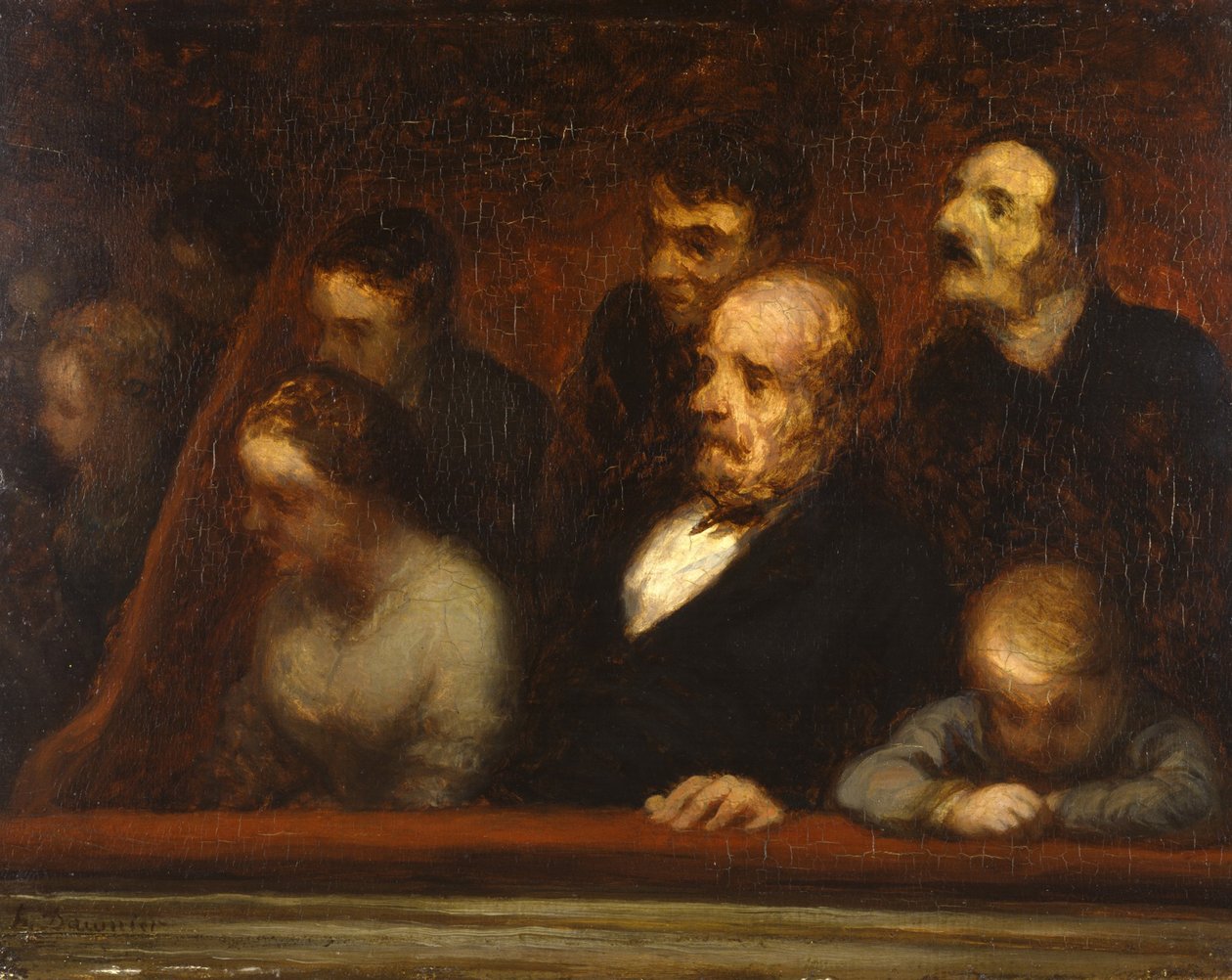 The Loge ، c.1857 بواسطة الشرف دومييه