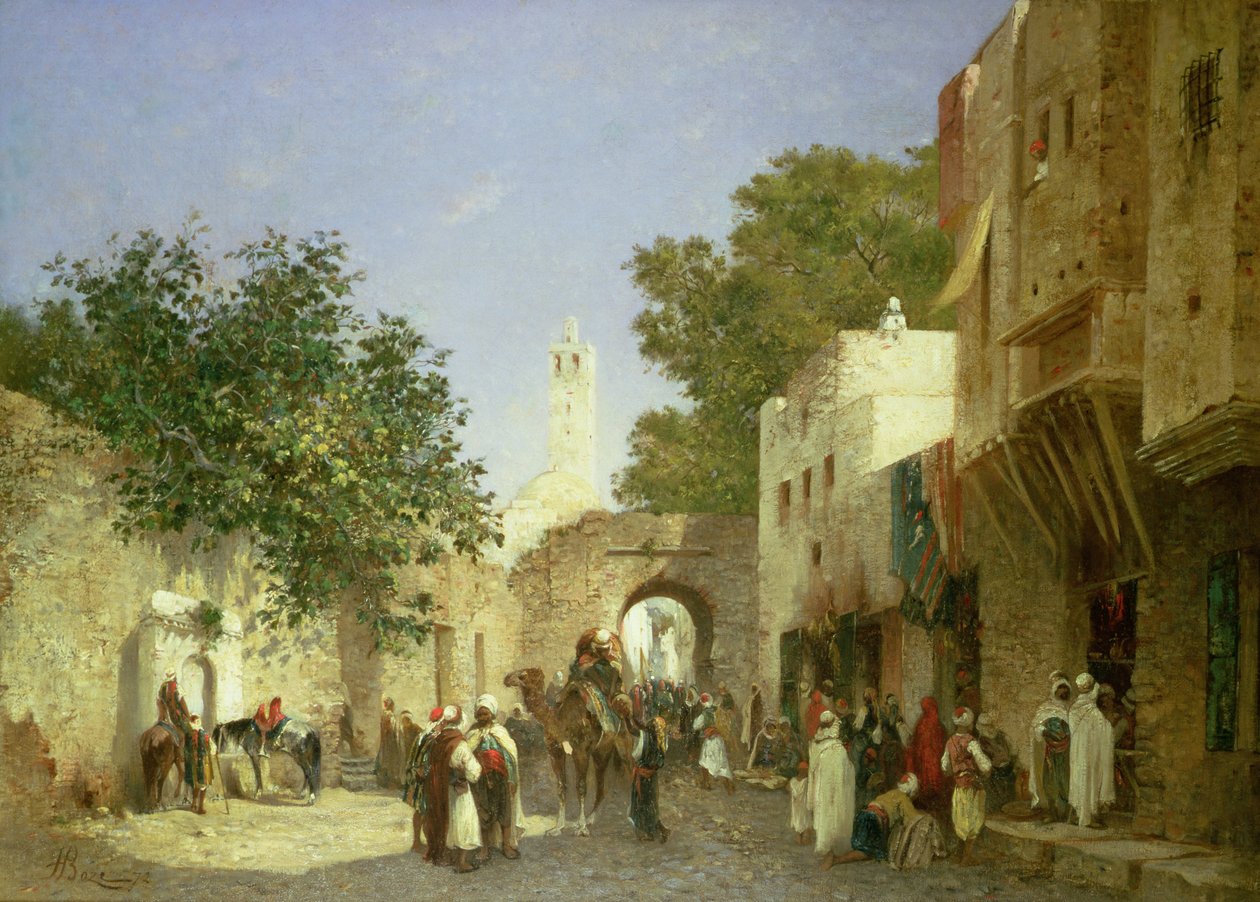 مشهد الشارع العربي ، 1872 بواسطة هونور بوز