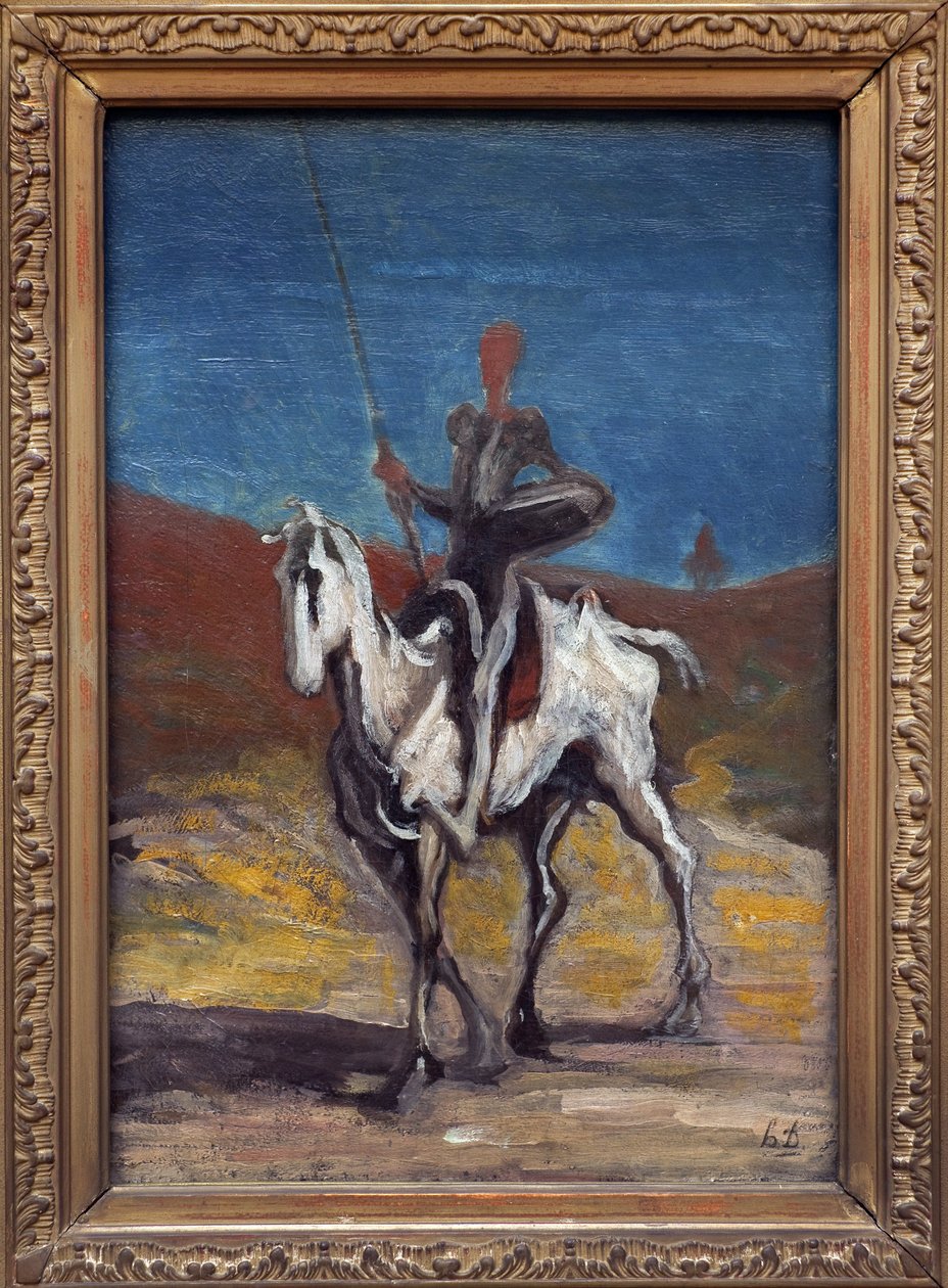 دون كيشوت. لوحة للرسام هونوريه دومير (1808-1879) ، زيت على قماش ، حوالي عام 1868. الفن الفرنسي بواسطة الشرف دومييه