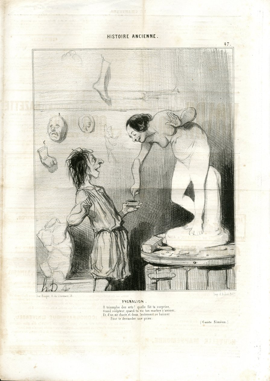 رسم توضيحي لهونوريه دومير (1808-1879) في لو شاريفاري بواسطة الشرف دومييه