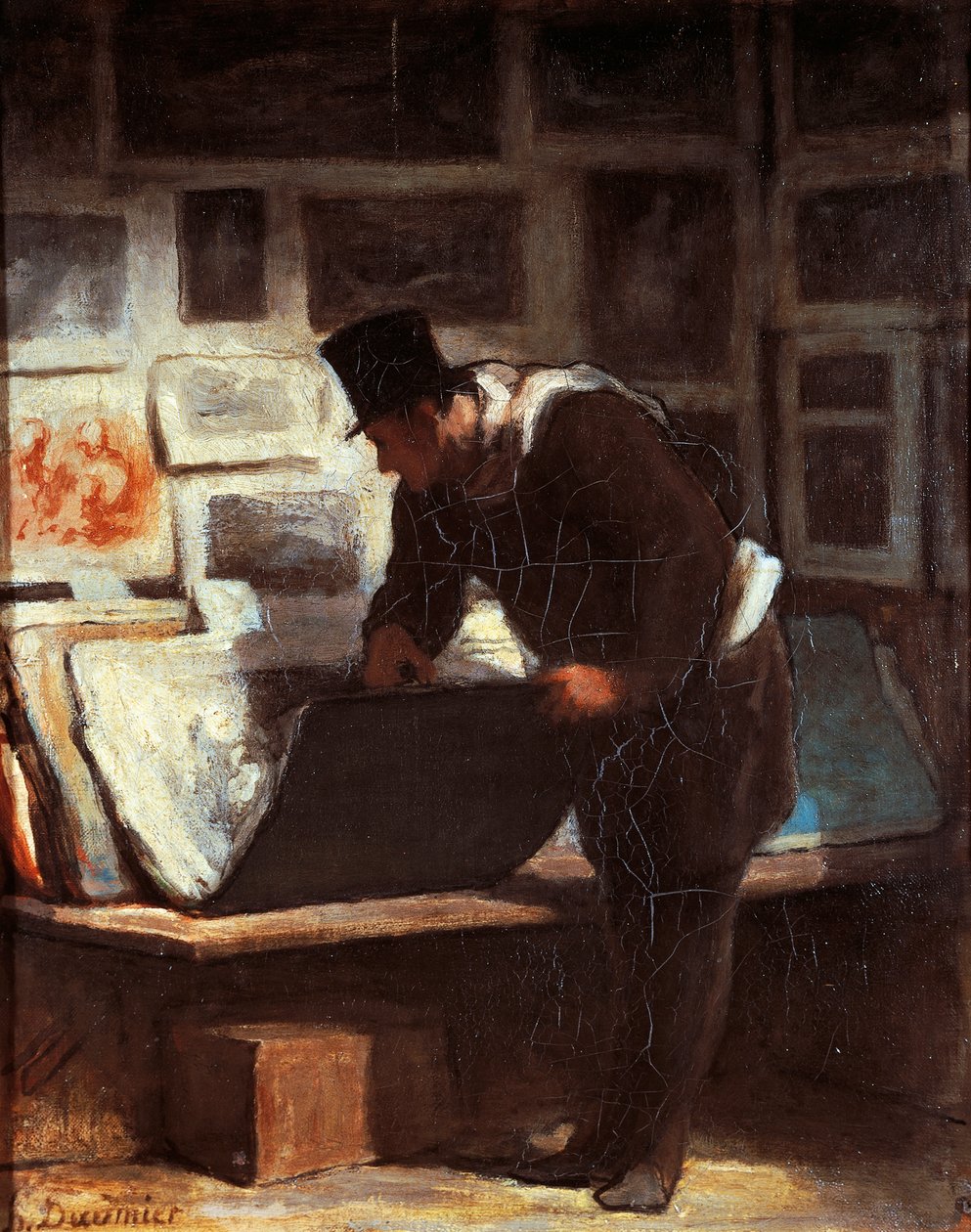 عاشق الطباعة ، بقلم هونور دومير (1808-1879) بواسطة الشرف دومييه