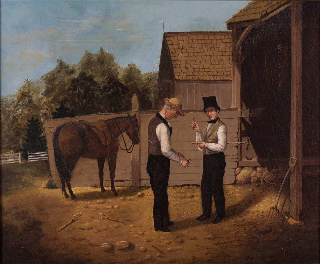 المساومة من أجل الحصان ، 1850-1855 بواسطة هوراس بندي