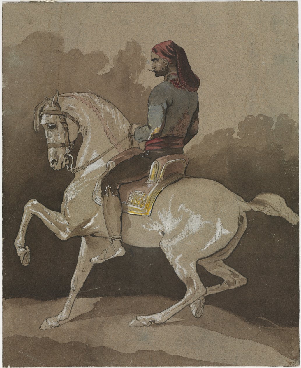 عرب على ظهور الخيل بواسطة إميل جان هوراس فيرنيه