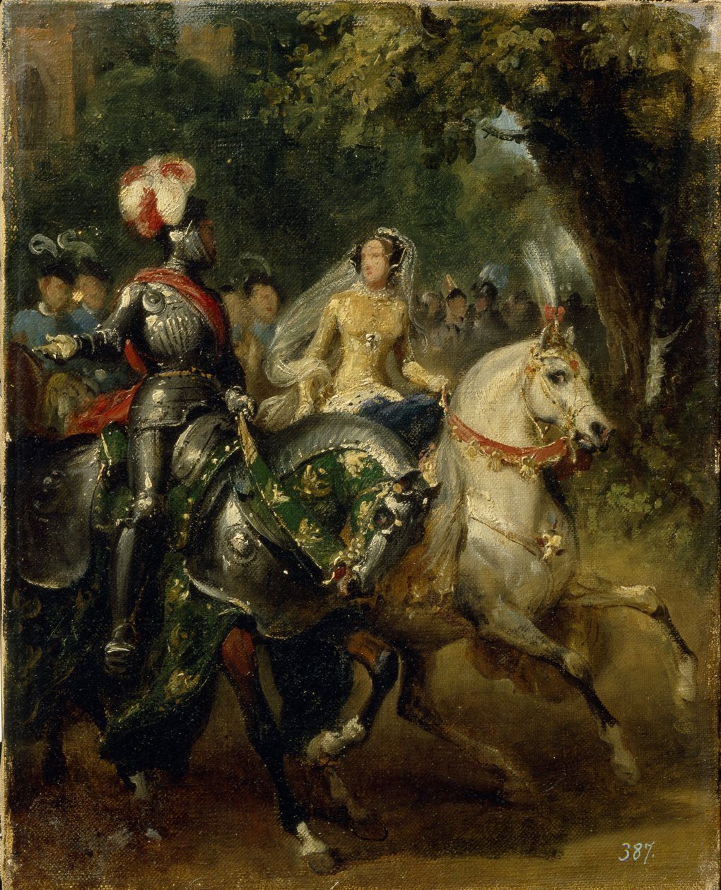 Cavalcade ، كاليفورنيا 1842 بواسطة إميل جان هوراس فيرنيه