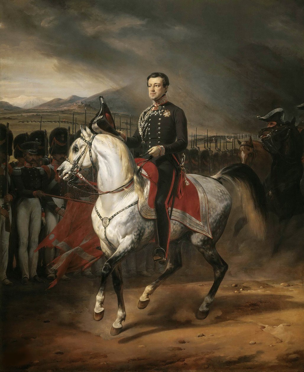 صورة الفروسية لتشارلز ألبرت 1798-1849 ، ملك سردينيا ، 1834. بواسطة إميل جان هوراس فيرنيه