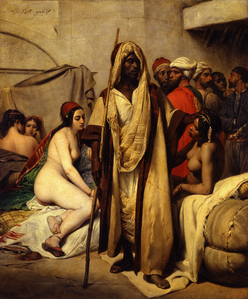سوق الرقيق ، 1836 بواسطة إميل جان هوراس فيرنيه